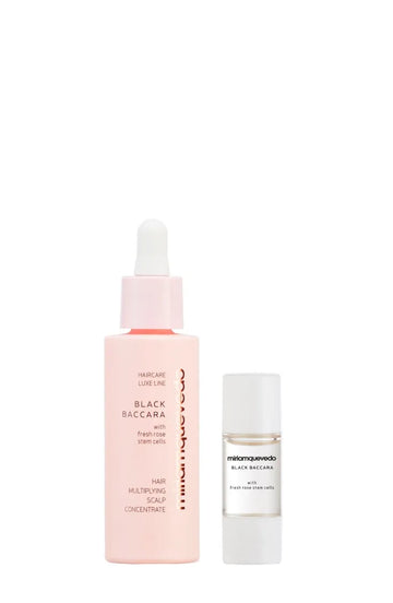 BLACK BACCARA Hair Multiplying Scalp Concentrate + Pre-treatment Exfoliator 1 x 30ml + 1 x 10ml