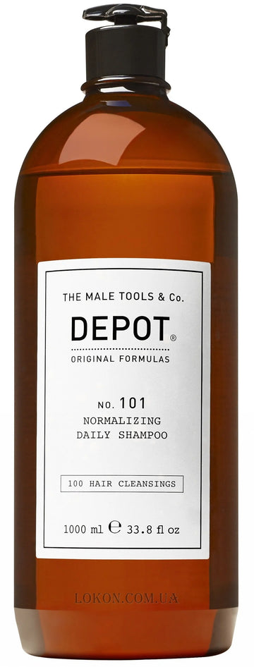 Depot 101 Normalizing Daily Shampoo (1 Lt) Shampoo Normalizador y Tonificante para Cabello Normal