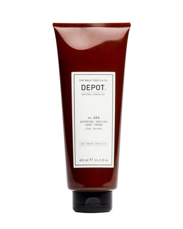 Depot 404 Soothing Shaving Soap Cream For Brush 400ml -Crema de Jabón Suavizante para Afeitar con Brocha
