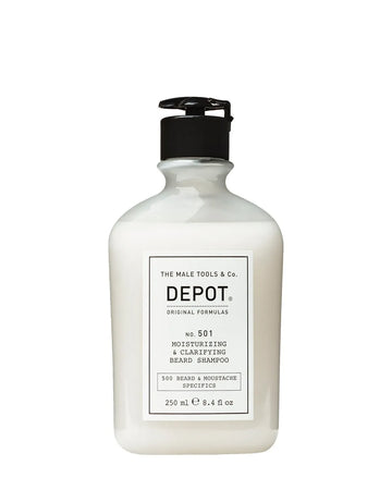 Depot 501 Moisturizing & Clarifying Beard Shampoo 250 ml -No.501 Champú Hidratante y Purificante para Barba