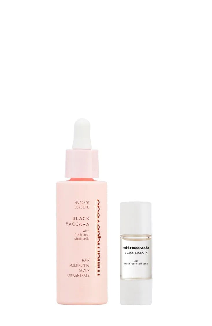 BLACK BACCARA Hair Multiplying Scalp Concentrate + Pre-treatment Exfoliator 1 x 30ml + 1 x 10ml