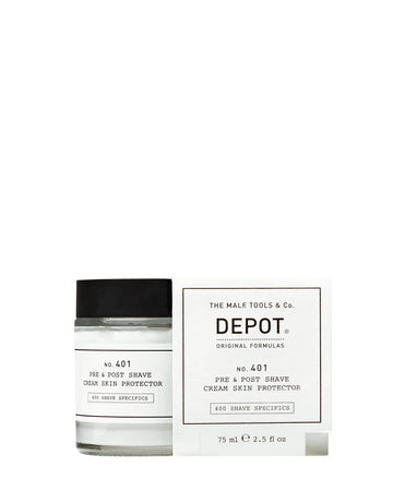 Depot 401 Pre & Post Shave Cream Skin Protector 75 ml -Crema Protectora Pre y Post Afeitado
