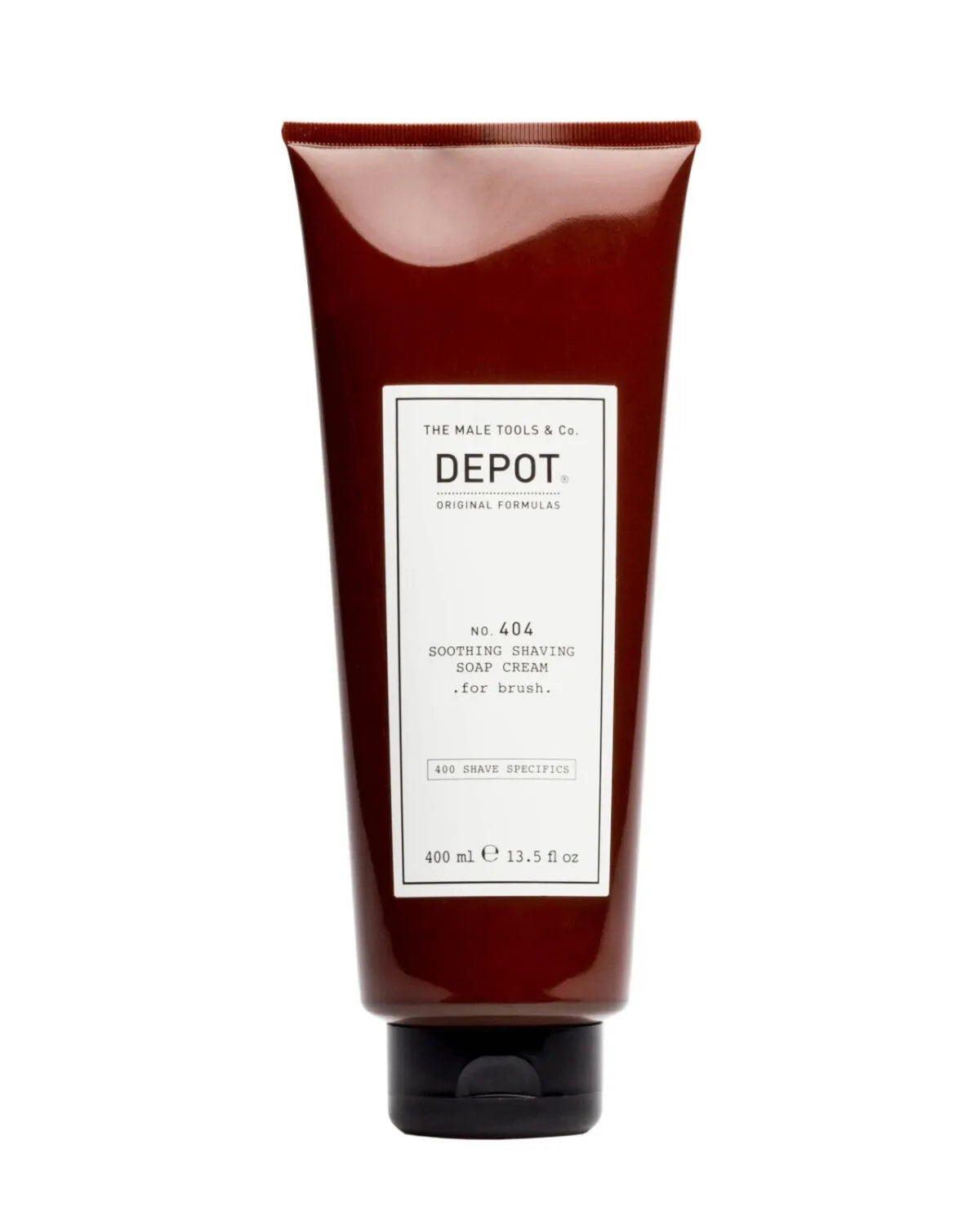 Depot 404 Soothing Shaving Soap Cream For Brush 400ml -Crema de Jabón Suavizante para Afeitar con Brocha