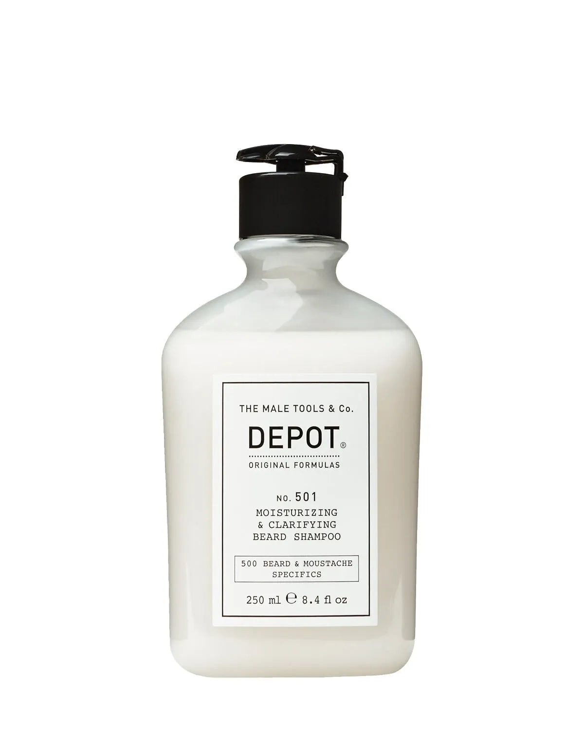 Depot 501 Moisturizing & Clarifying Beard Shampoo 250 ml -No.501 Champú Hidratante y Purificante para Barba