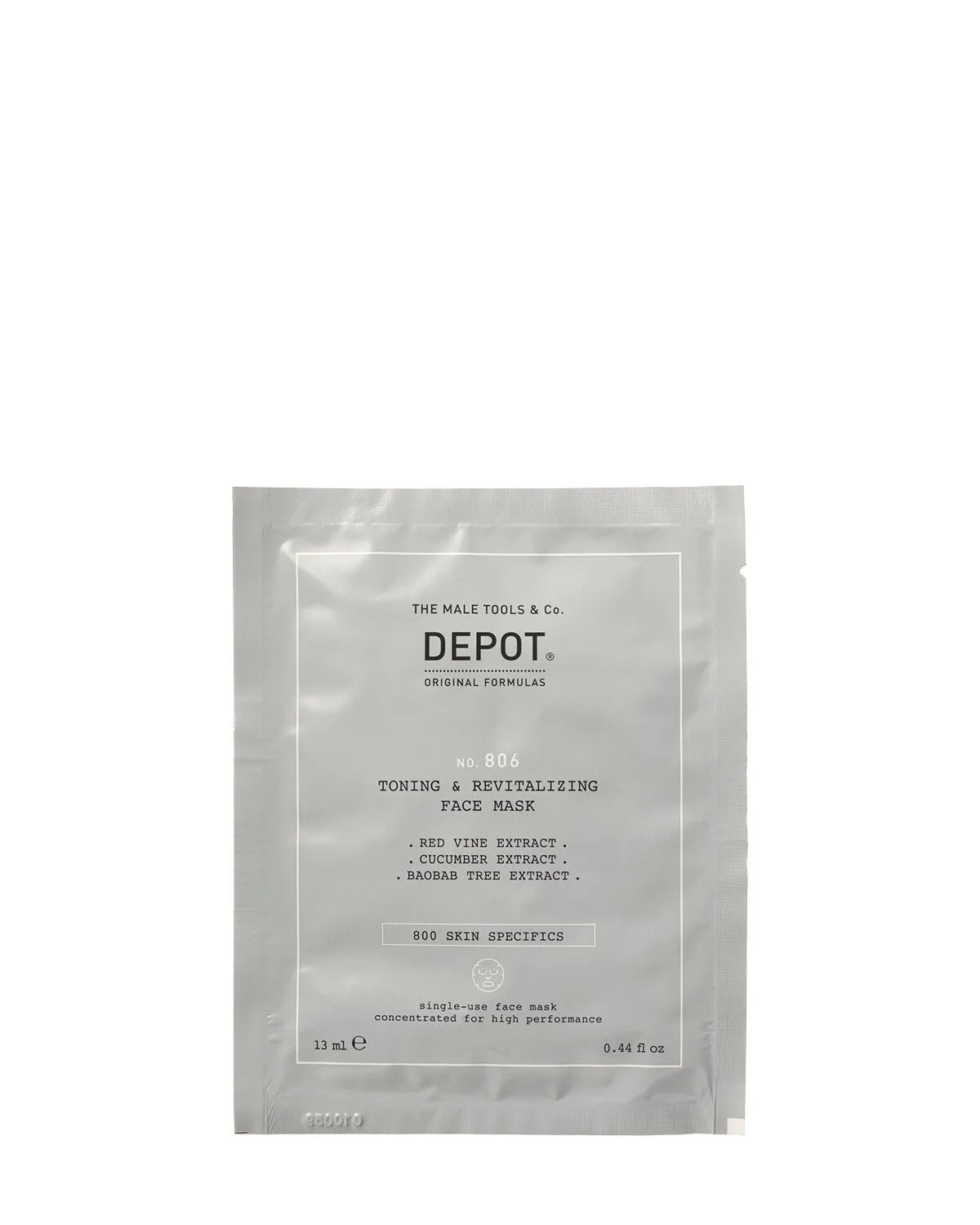 Depot 806 Toning & Revitalizing Face Mask 12 Pcs - DEPOT 806 - Mascarilla Facial Tonificante y Revitalizante