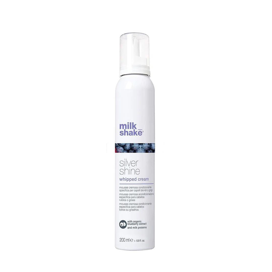 crema acondicionadora de leche acondicionadora sin enjuague para cabellos rubios o grises -Silver Shine Whipped Cream
